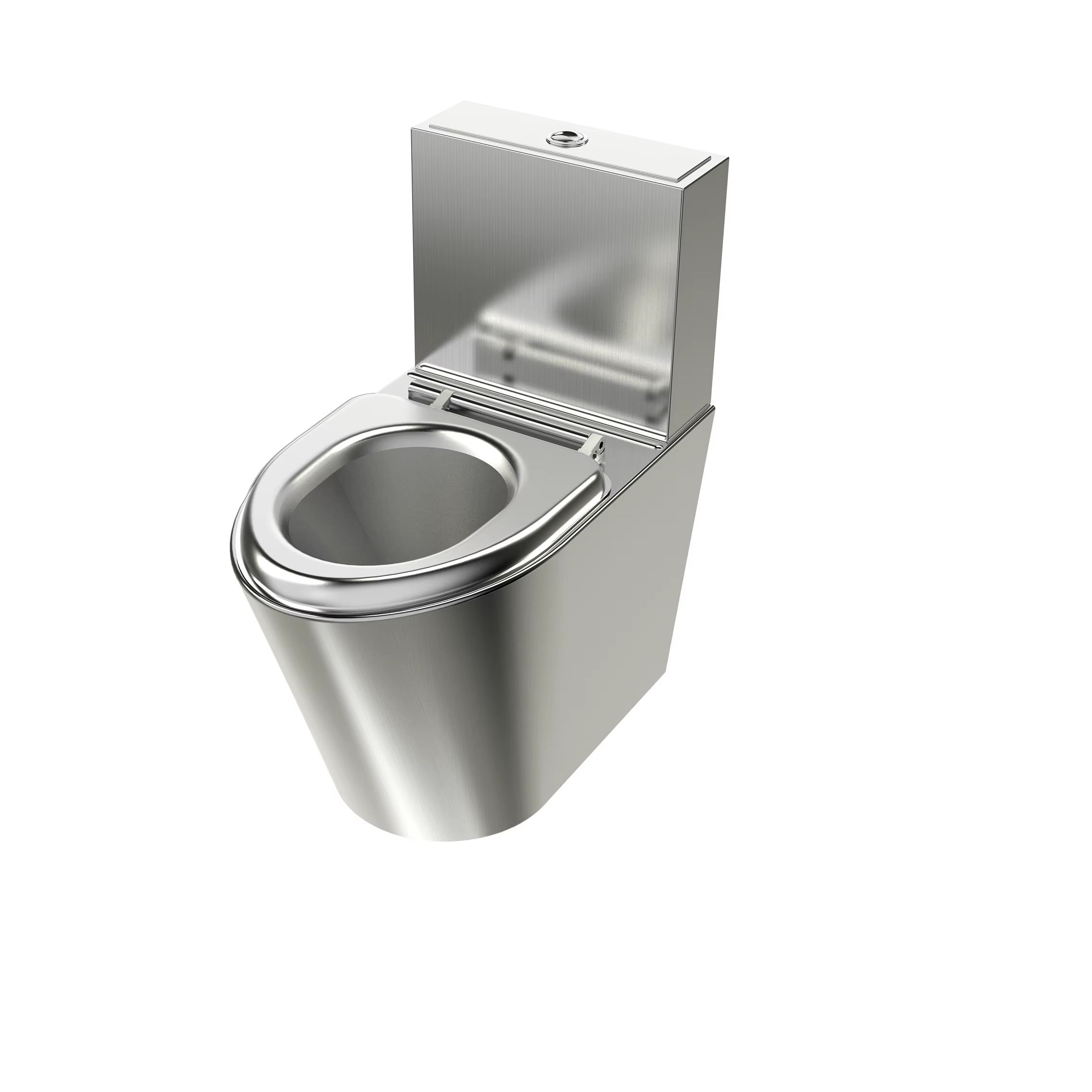 Sanita em Aço Inox com Autoclismo Integrado – Dupla Descarga 3/6L | Antivandalismo
