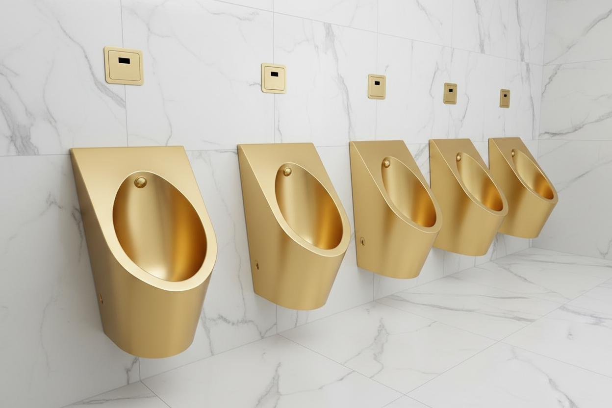 Urinol de Design Moderno e Contemporâneo, com Acabamento de Luxo e Elegância Premium para Espaços Sanitários Sofisticados