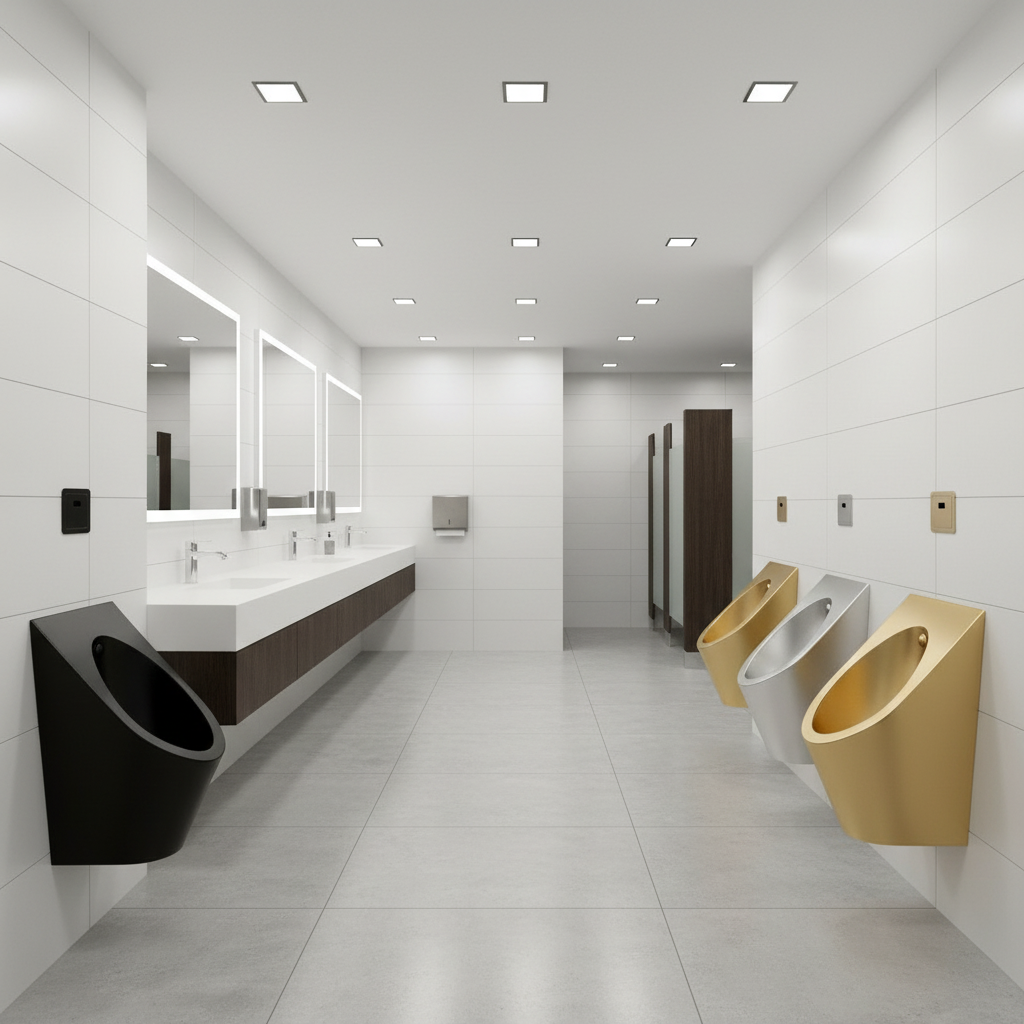 Urinol de Design Moderno e Contemporâneo, com Acabamento de Luxo e Elegância Premium para Espaços Sanitários Sofisticados