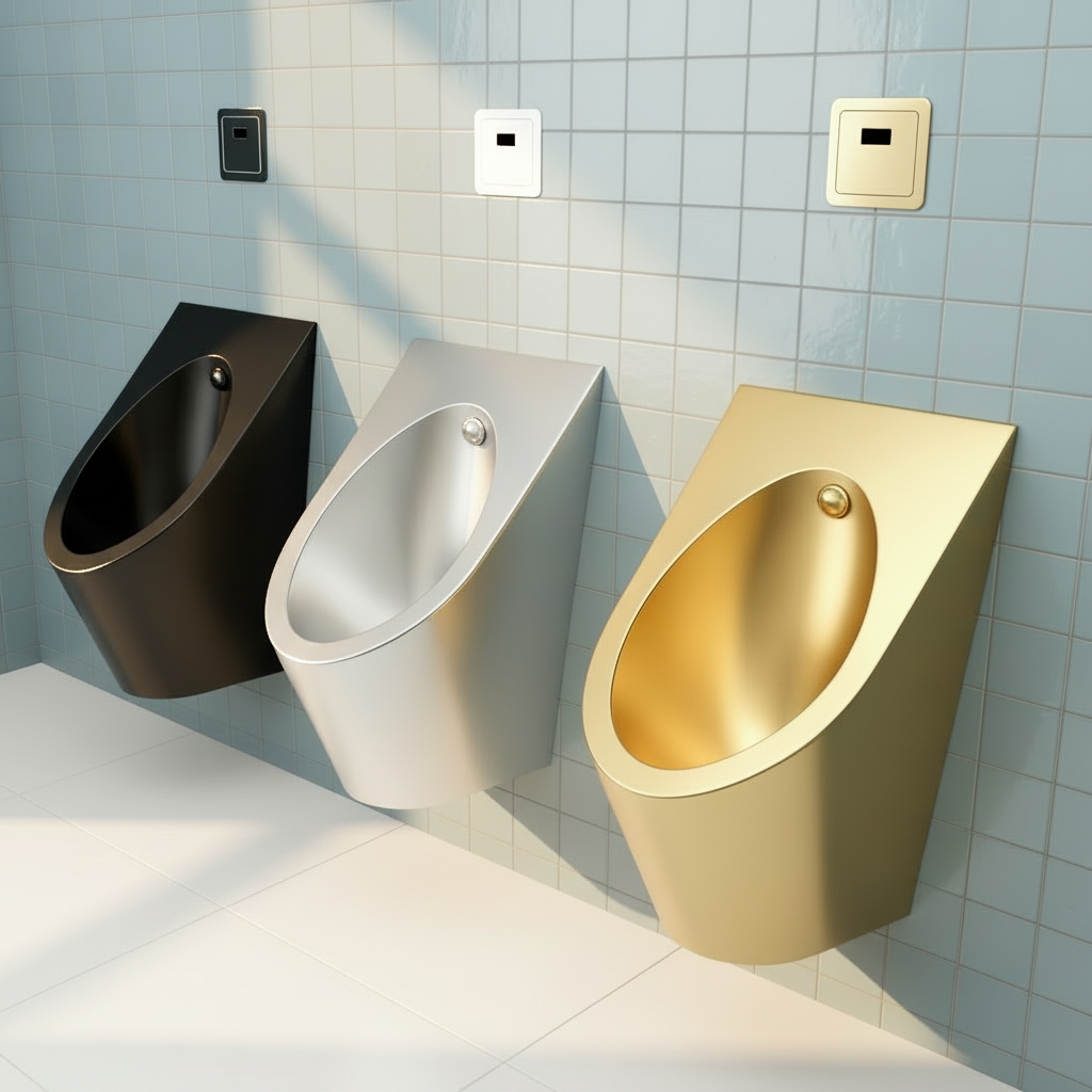 Urinol de Design Moderno e Contemporâneo, com Acabamento de Luxo e Elegância Premium para Espaços Sanitários Sofisticados