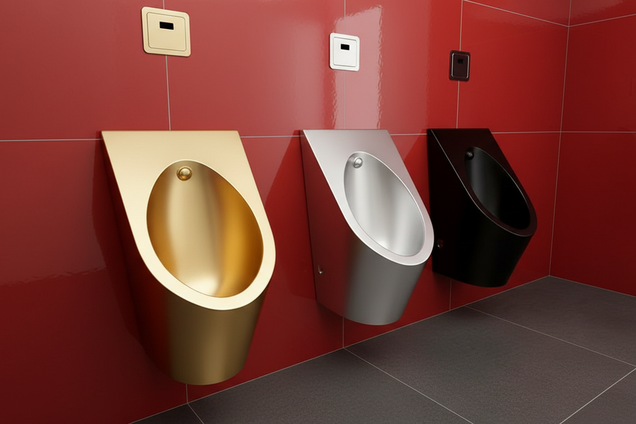 Urinol de Design Moderno e Contemporâneo, com Acabamento de Luxo e Elegância Premium para Espaços Sanitários Sofisticados
